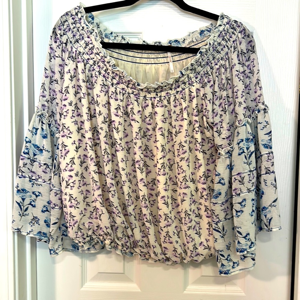 Free People Floral Blouse